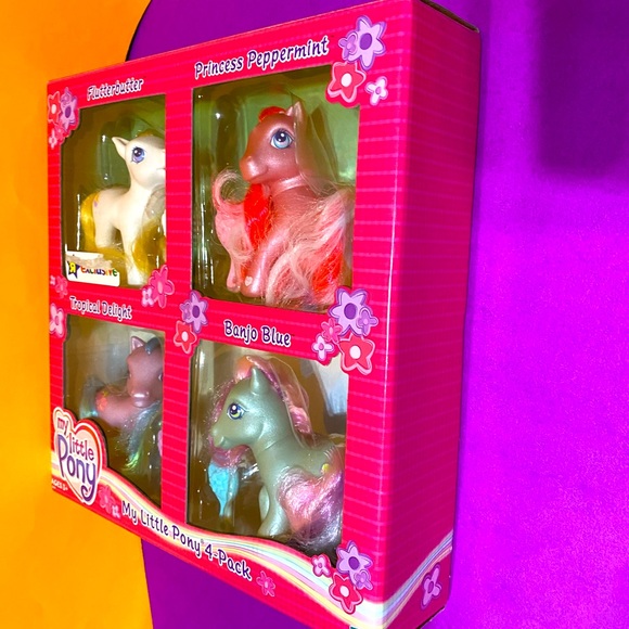 MY LITTLE PONY G3 NWT VINTAGE 2004 TOYS R US EXCLUSIVE COLLECTABLE  PONY 4-PACK - Picture 11 of 16